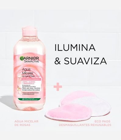 Agua Micelar de Rosas Skin Active Garnier 400ml 4