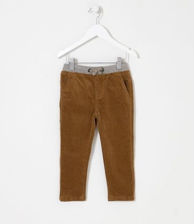 Pantalón Infantil con Cintura Contrastante - Talle 1 a 5 años 1