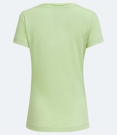 Blusa Básica en Algodón con Manga Corta y Bolsillo Pequeño 5