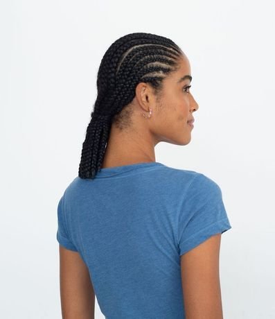 Blusa Básica en Algodón con Manga Corta y Bolsillo Pequeño 4