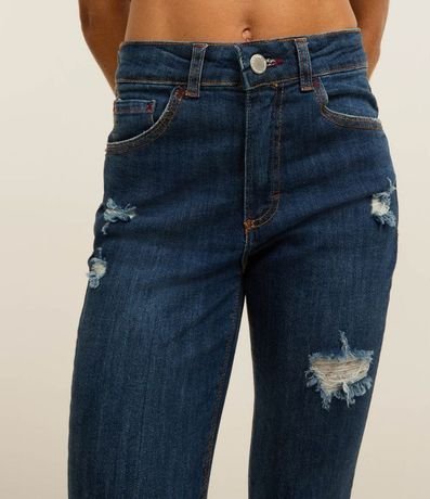 Pantalón Skinny Jeans Lisa con Desgastes y Barra Deshilachada 5