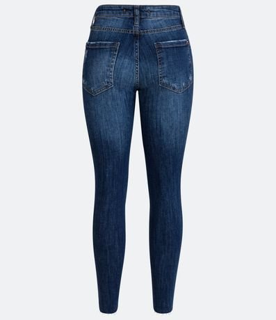Pantalón Skinny Jeans Lisa con Desgastes y Barra Deshilachada 8