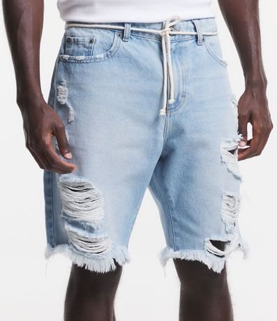 Bermuda Slim Jeans con Rotos 2