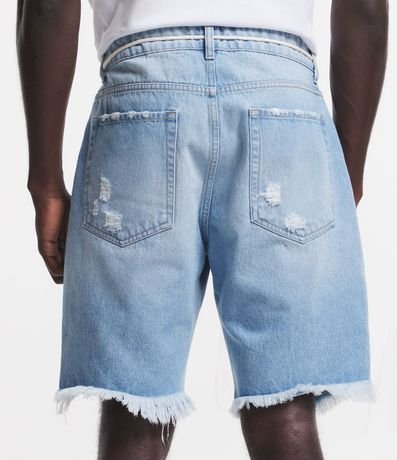 Bermuda Slim Jeans con Rotos 3