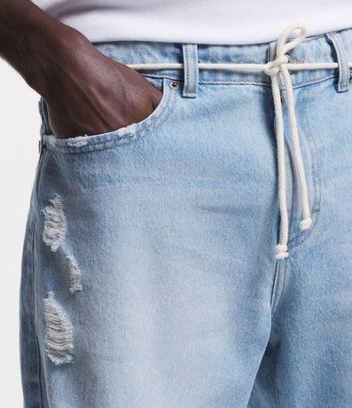 Bermuda Slim Jeans con Rotos 4
