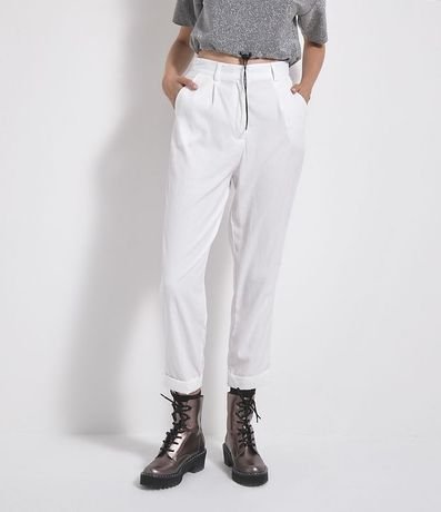 Pantalón Sastrería Lisa en Poliester