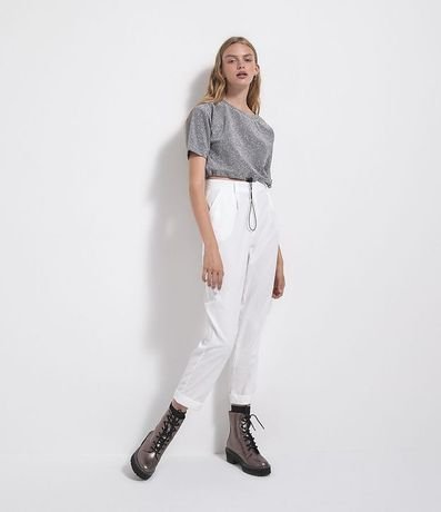 Pantalón Sastrería Lisa en Poliester 5