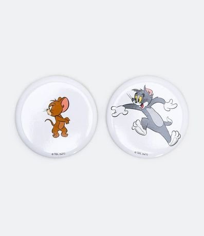 Broche Metal Estampa Tom e Jerry 1