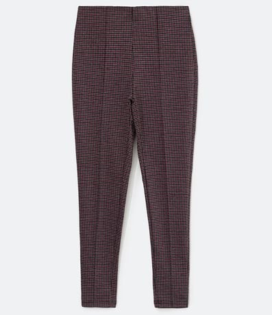 Pantalón Legging con Estampado de Cuadros 6