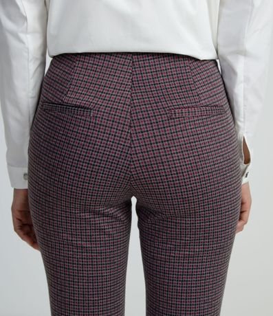 Pantalón Legging con Estampado de Cuadros 4