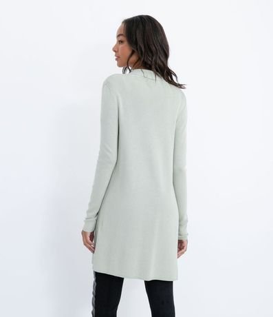 Cardigan Alargado Básico de Punto con Bolsillos 2