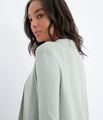 Cardigan Alargado Básico de Punto con Bolsillos 4