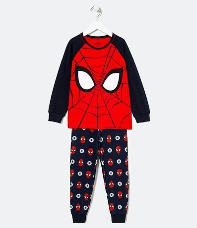 Pijama Infantil Largo Hombre Araña - Tam 2 a 10 años 1