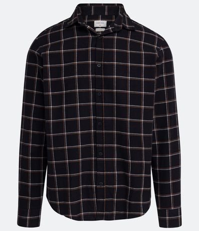 Camisa Cuadrillé Manga Larga en Franela Leviana 6