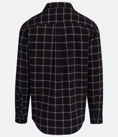 Camisa Cuadrillé Manga Larga en Franela Leviana 7