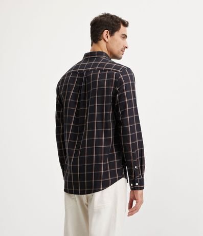 Camisa Cuadrillé Manga Larga en Franela Leviana 3