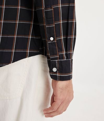 Camisa Cuadrillé Manga Larga en Franela Leviana 4