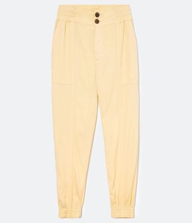 Pantalón Jogger en Viscose Lisa con Bolsillos 5