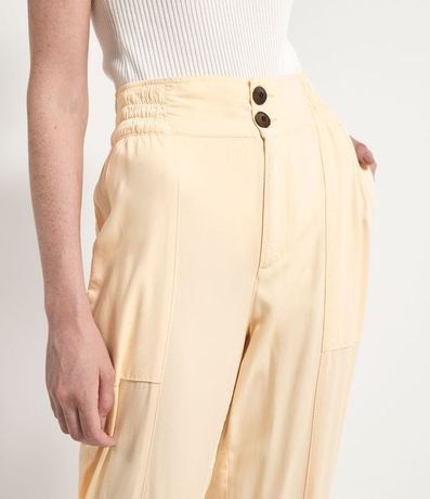 Pantalón Jogger en Viscose Lisa con Bolsillos 3