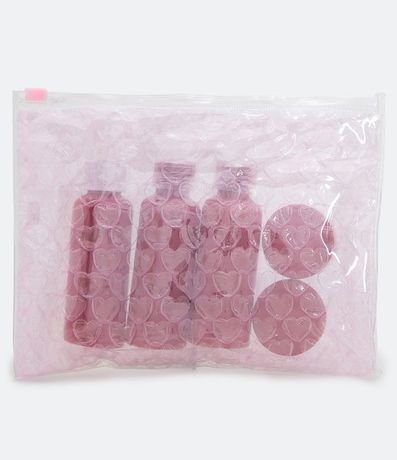 Kit Viaje Plastico Corazón Burbuja Love 2