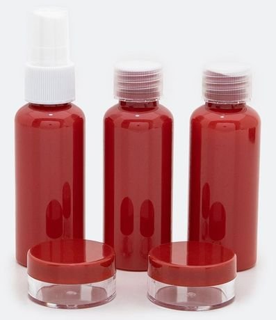 Kit Viaje Plastico Corazón Burbuja Love 4