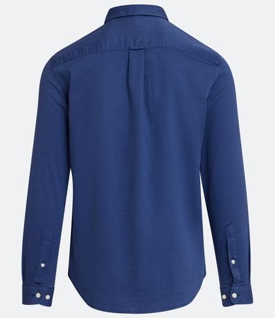 Camisa Manga Larga en Algodón con Estampa Discreta 7