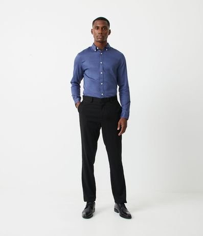 Camisa Manga Larga en Algodón con Estampa Discreta 2