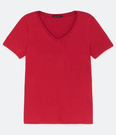 Blusa Básica en Viscosa con Escote V 6