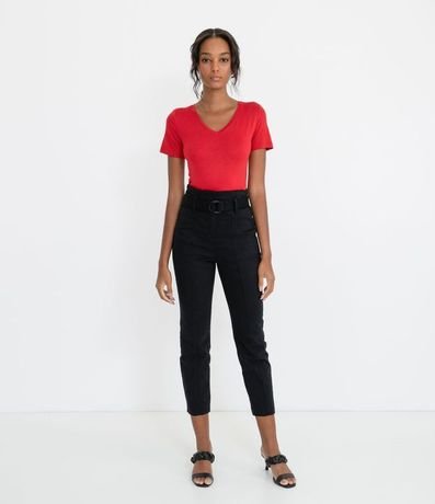 Blusa Básica en Viscosa con Escote V 5