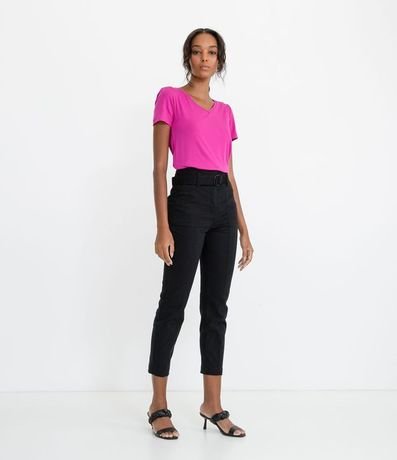 Blusa Básica en Viscosa con Escote V 5