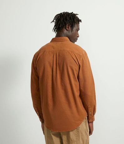 Camisa Manga Larga Lisa con Bolsillos 2