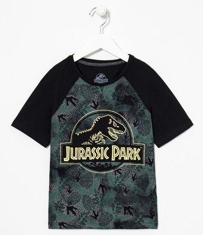 Remera Infantil Estampa Jurassic Park - Tam 5 a 14 años 1