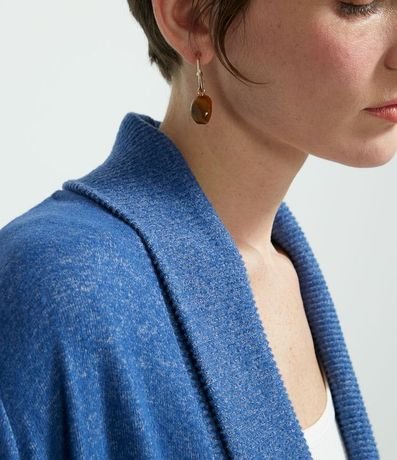 Cardigan Básico en Viscosa con Abertura Total 4