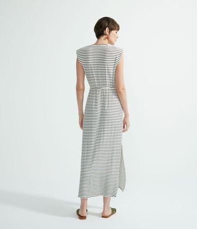 Vestido Muscle Tee Rayada Largo 2