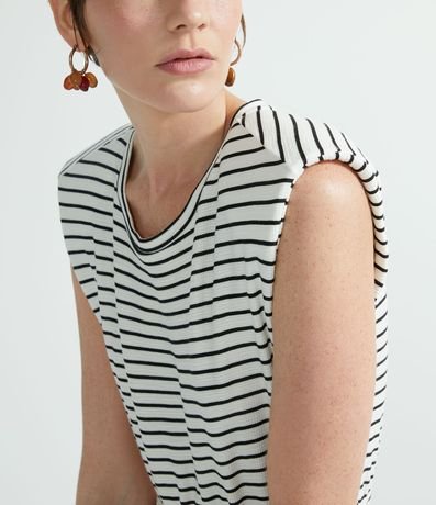 Vestido Muscle Tee Rayada Largo 3