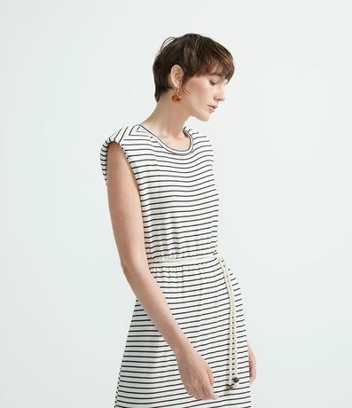 Vestido Muscle Tee Rayada Largo 5