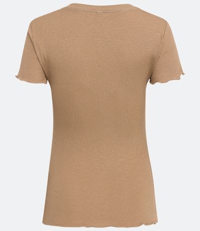 Blusa Básica en Ribana con Volados en la Barra 2