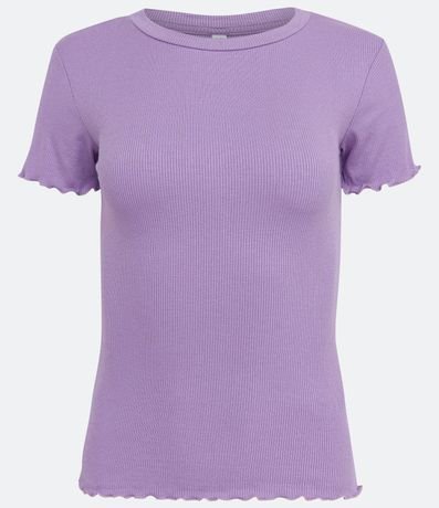 Blusa Básica en Ribana con Volados en la Barra 5