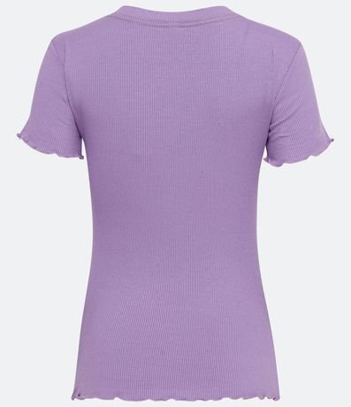Blusa Básica en Ribana con Volados en la Barra 6