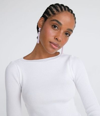 Blusa Manga Larga en Tejido de Punto con Volantes 3