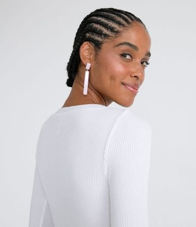 Blusa Manga Larga en Tejido de Punto con Volantes 4