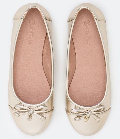 Zapatilla Infantil Metalizada con Lazo - Tam 28 ao 35 4