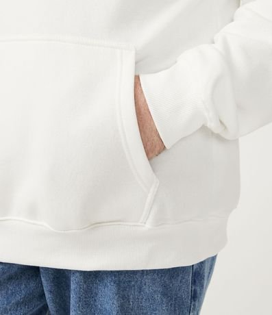 Buzo Cerrado en Algodón con Bolsillo Canguro y Capucha 5