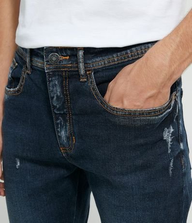 Pantalón Skinny Jean con Pequeños Desgastes 3
