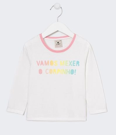 Remera Infantil Lettering "Vamos Mexer o Corpinho" - Talle 1 a 5 años 1