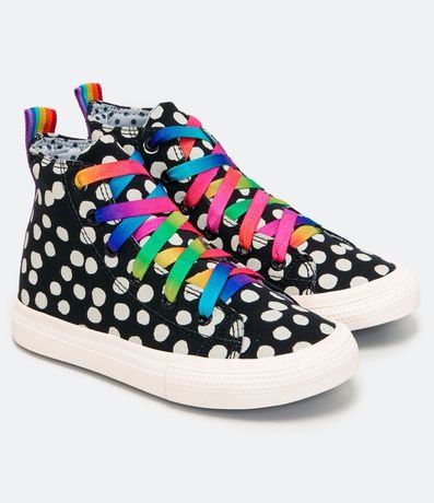 Championes Infantil Abotinado Lunares con 2 Cordones - Talle 28 al 37 2