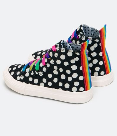 Championes Infantil Abotinado Lunares con 2 Cordones - Talle 28 al 37 4