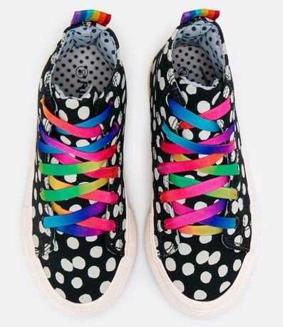 Championes Infantil Abotinado Lunares con 2 Cordones - Talle 28 al 37 5