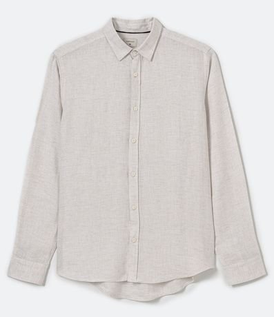 Camisa en Lino con  Textura 5