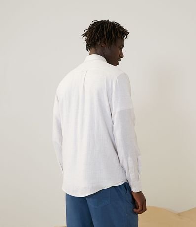 Camisa en Lino con  Textura 2